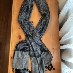 Black & silver scarf